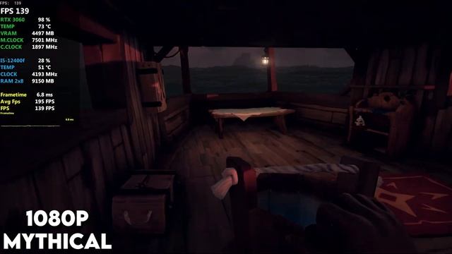 RTX 3060 12GB + i5 12400F | Sea of Thieves 1080p Ultra Benchmark! смотреть онлайн