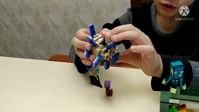 Лего Майнкрафт битва со стражем обзор смотреть онлайн