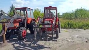 Обзор на трактор Т25А с куном.