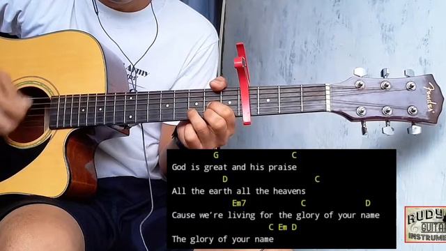 God is Great by Hillsong (Easy Guitar Chords) with lyrics смотреть онлайн