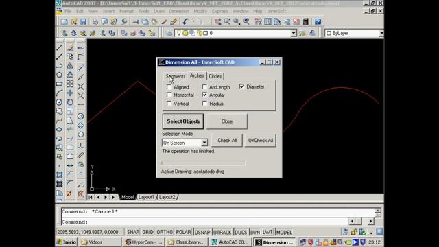 How to dimension a set of objects in AutoCAD with InnerSoft CAD смотреть онлайн