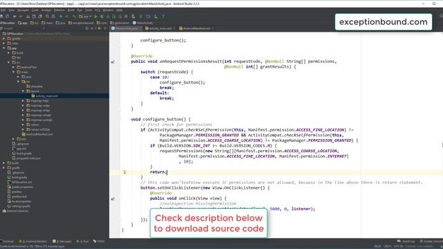 How to get current GPS location in Android using android Studio смотреть онлайн