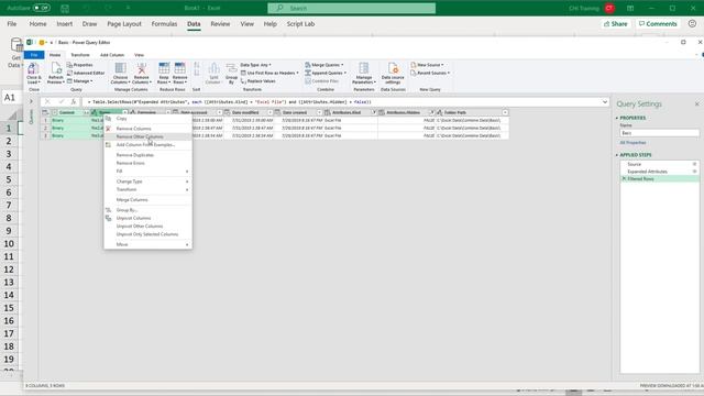 Excel - Combining Data from Multiple Workbooks (files) into One Worksheet - Basic Power Query смотреть онлайн
