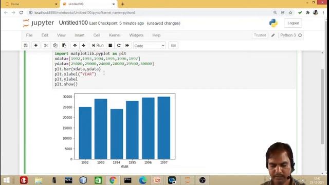 Title, Xlabel, Ylabel in bar graph using Python programming смотреть онлайн