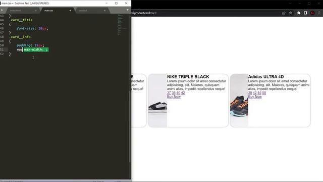 Responsive Horizontal Product Card HTML CSS смотреть онлайн
