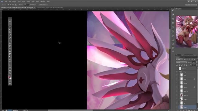 Valentine Angel Mercy Speed Painting смотреть онлайн