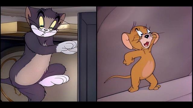 "Tom and Jerry" - animation of main heroes in sync with intro music. Stable Diffusion Deforum anim. смотреть онлайн
