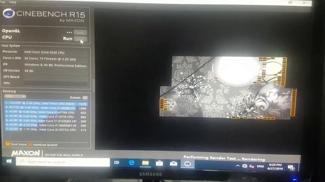 Dual Intel® Xeon® Gold 5220 Cinebench R15 benchmark / 36 cores / 72 threads / Windows 10 OOBE смотреть онлайн