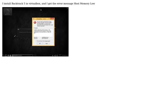How can I fix this problem Host memory Low in virtualbox? смотреть онлайн