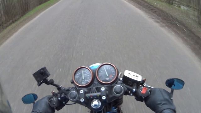 BMW K75  HONDA CB 750 Заруба двух кастомов.