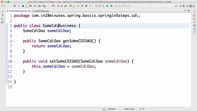 10 Step 18 Container and Dependency Injection CDI @Named, @Inject смотреть онлайн