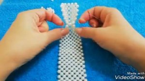 DIY Галстук из бусин. Часть#2.