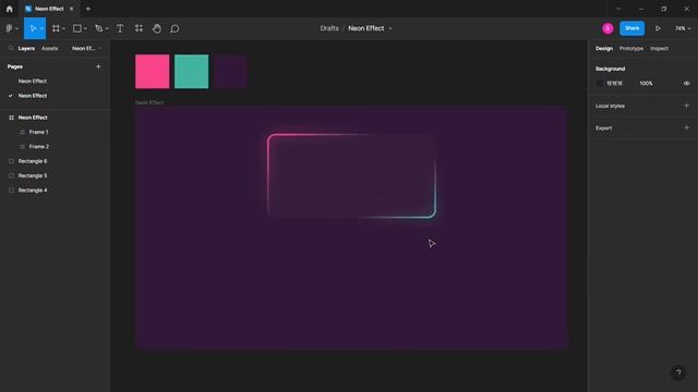 UI Design in Figma | Neon Effect on Button & Text смотреть онлайн
