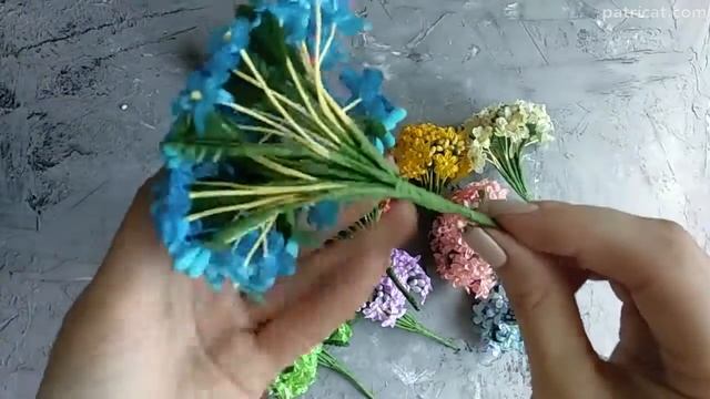 Декоративные цветы из ткани с тычинками смотреть онлайн