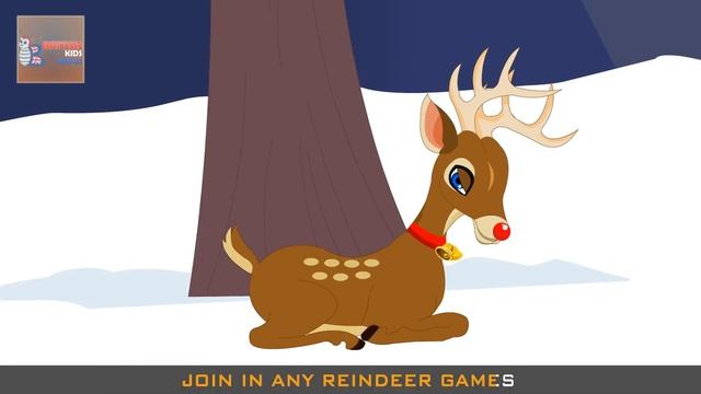 Rudolph the Red Nosed Reindeer | Christmas Songs For Children | British Kids Songs Xmas Series смотреть онлайн
