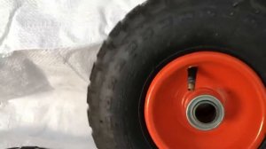 Надувные колёса тележек 4.10/3.50-4 симметричная ступица