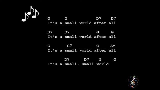 Its a Small World - Easy Guitar Chords & Lyrics смотреть онлайн