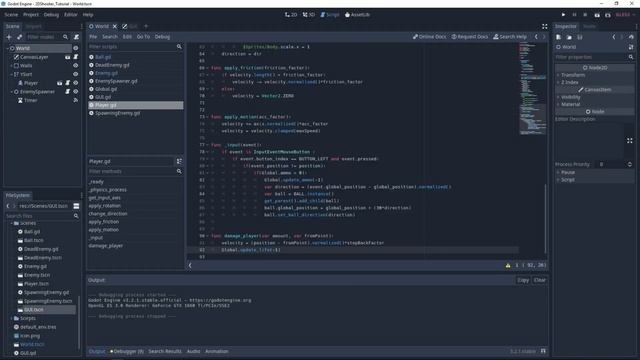 Making a 2D shooter game in Godot Engine : Part 8 (GUI and Global Script) смотреть онлайн