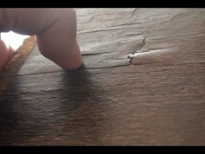 Реставрация (ремонт) мебели. Подклейка отслоившегося шпона. 2 варианта