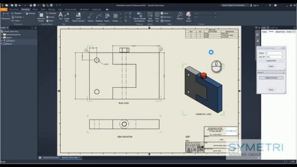 Autodesk Inventor 2021 - iLogic drawings