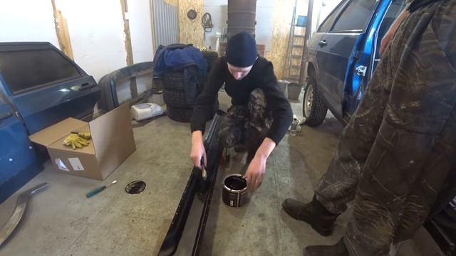 Восстановление из утиля в идеал ваз2114, часть 2!Замена порогов , восстановление из утиля в идеал смотреть онлайн