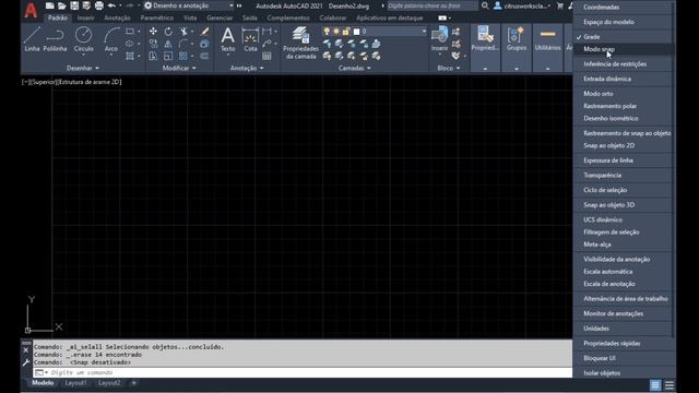 AutoCAD Aula 1 A Introdução primeira aula comando linha modo orto curso 2D смотреть онлайн