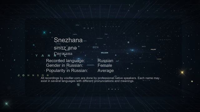 How to Pronounce Snezhana (Снежана) in Russian - Voxifier.com смотреть онлайн