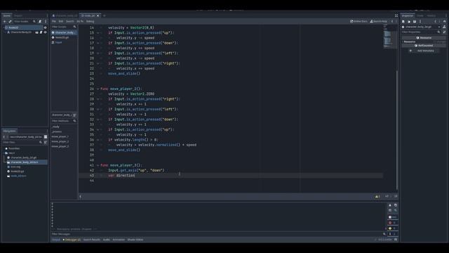 Передвижение игрока в 1 СТРОКУ | Godot 4, GDScript смотреть онлайн