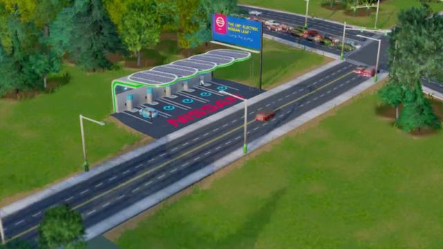 SImCity 2013 Nissan Leaf Charging Station смотреть онлайн