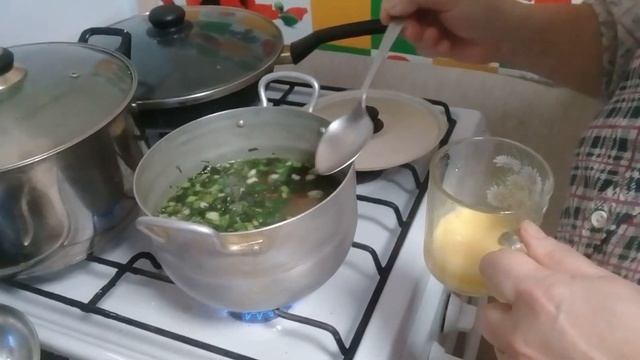 Готовлю СУП из ЩАВЕЛЯ с яйцом на курином бульоне, или просто - щи зелёные по деревенски смотреть онлайн