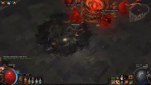 Path of Exile (Metamorph): 100 chaos build (Cyclone) vs Sirius 8 lvl awakening. смотреть онлайн