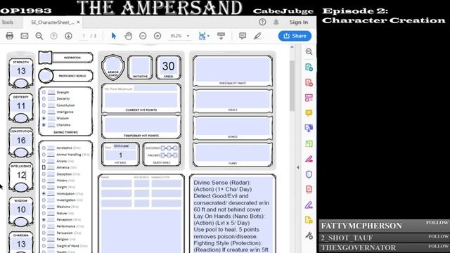 The Ampersand S01:E02 Character Creation смотреть онлайн