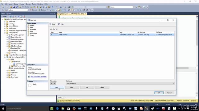 037 Using SQL Server Agent with multiple steps смотреть онлайн