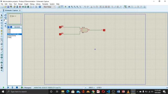 SIMULATE LOGIC GATES(AND OR & NOT) IN PROTEUS смотреть онлайн