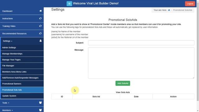Viral List Builder Script Admin area - How to Use смотреть онлайн
