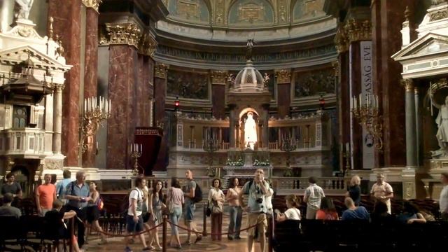Budapest. St Stephen's Basilica. Базилика Св. Штефана, Будапешт. смотреть онлайн
