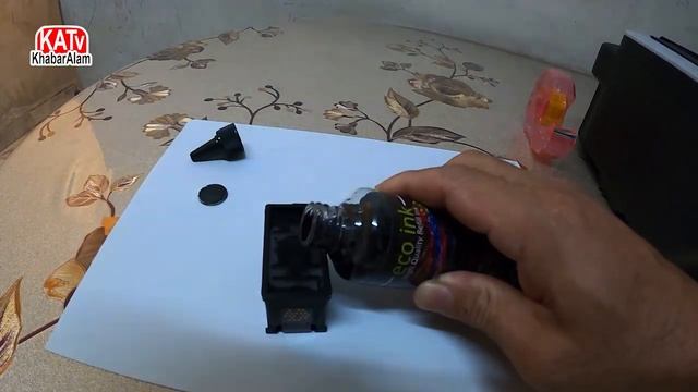 Easy way to refill Canon inkjet black ink cartridge refill PG 47 Pixma E410 without syringe n needl смотреть онлайн