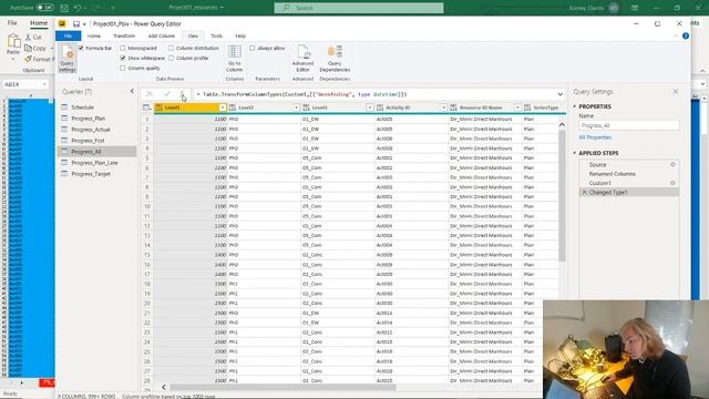 PowerBI Progress & Schedule Dashboard - Part 3 (Power Query) смотреть онлайн