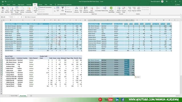6. PQFDA : Fastest Magical Way to Unpivot Data with Power Query in Excel Bangla 2021 смотреть онлайн