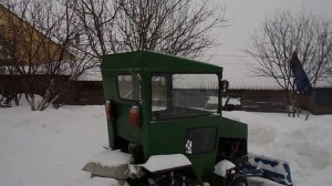 Кабина на самодельный минитрактор.{Бюджетная версия}