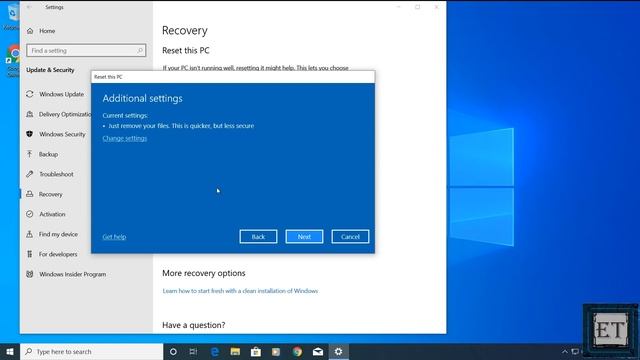 Windows 10 – How to Reset Your Computer to Factory Settings Without Installation Disc смотреть онлайн