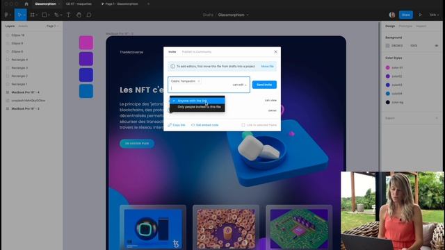 Figma - Partager un lien vers un projet ou prototype смотреть онлайн