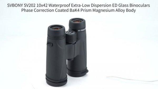 SVBONY SV202 10x42mm Binoculars Waterproof Extra-Low ED Glass BaK4