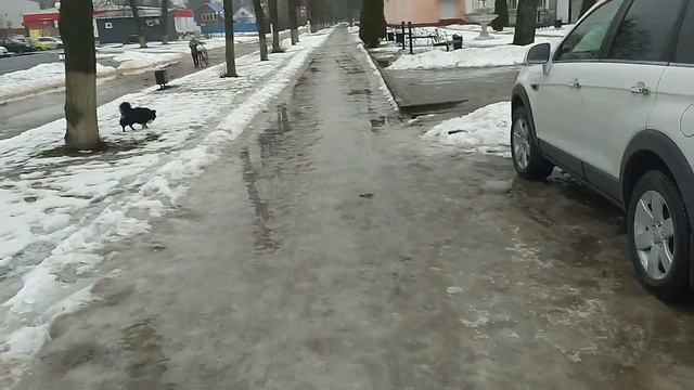 Опасность- тротуары во льду смотреть онлайн