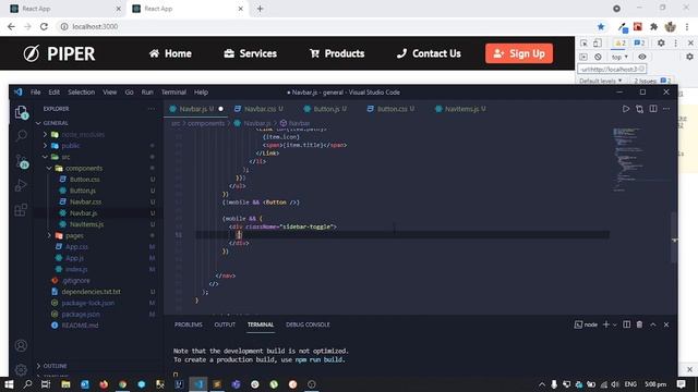 Responsive Sidebar-Navbar Switching Tutorial - React Hooks, Router, Icons and CSS. смотреть онлайн