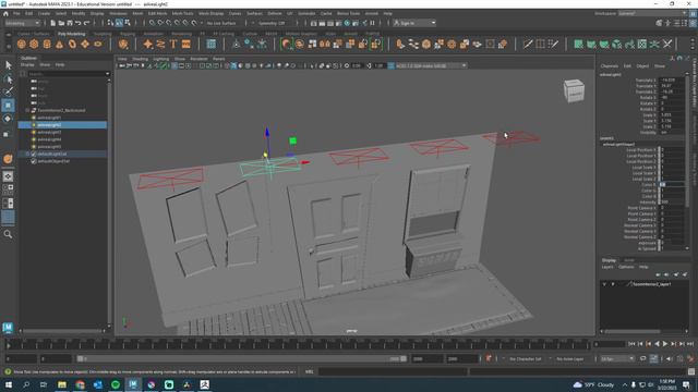 Adjusting Multiple Lights In Maya 2024 | The Light Editor