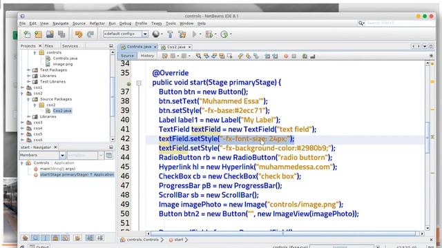 34 JAVA FX user interface controls смотреть онлайн