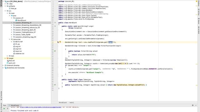 07 flink simple program смотреть онлайн