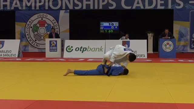 Judo 2015 World Championship Cadets Sarajevo: Ystybay (KAZ) - Niazashvili (GEO) [-50kg] Semi-final смотреть онлайн
