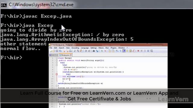 What Is Throw, Throws & Nested Try In Core Java In Hindi? | LearnVern смотреть онлайн